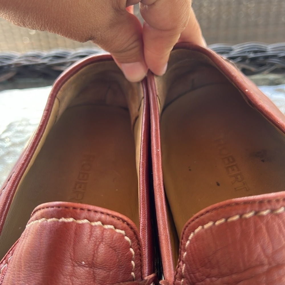 Robert Zur Sven Men’s Leather Penny Loafers Driving Moccasins Brown Size 11.5M - Picture 11 of 12